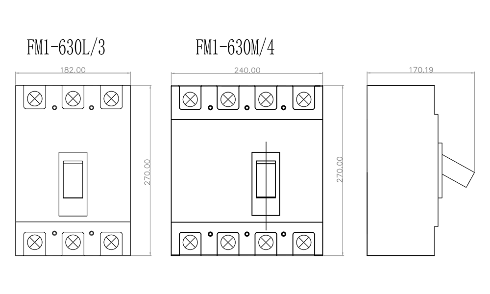 630a Tpn 4p Mccb With Rcd Protection